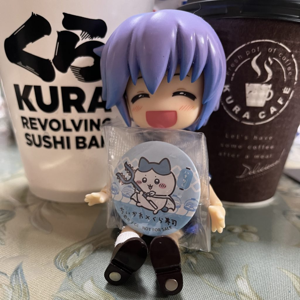 ねんどり ハチワレの缶バッジ